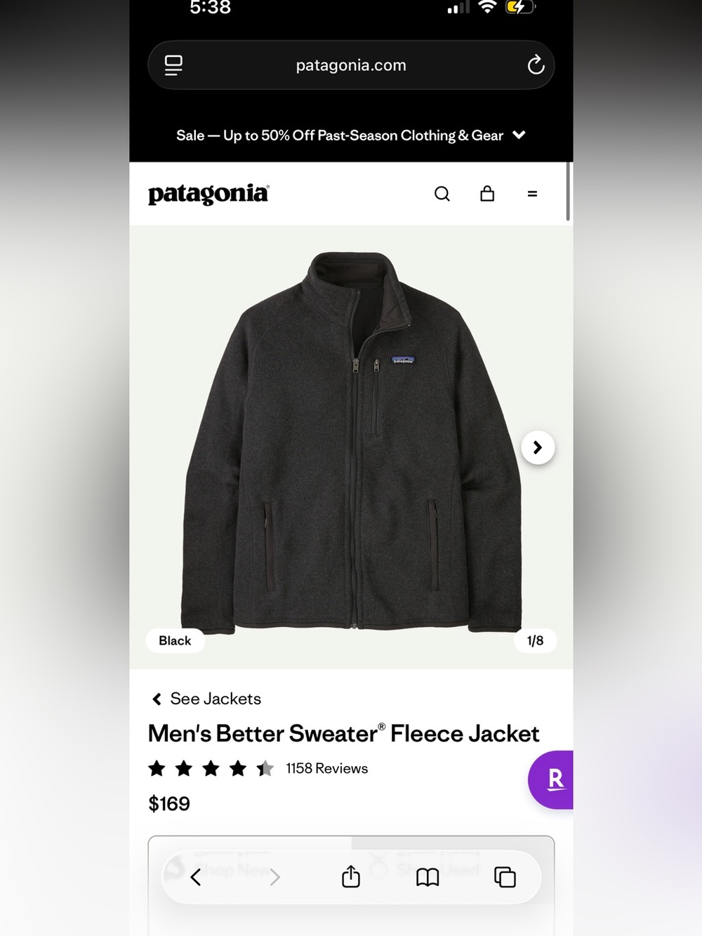 Patagonia Men’s Better Sweater Fleece Jacket